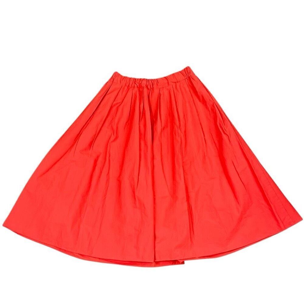 MICHAELโMichael Kors Coral Pleated Elastic Waist Midi Skirt XS